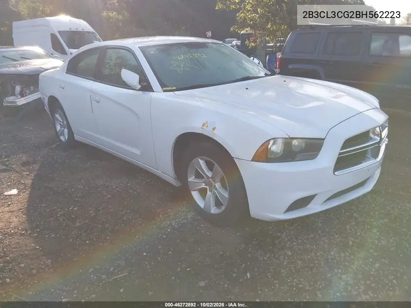 DODGE CHARGER 2011, VIN 2B3CL3CG2BH562223