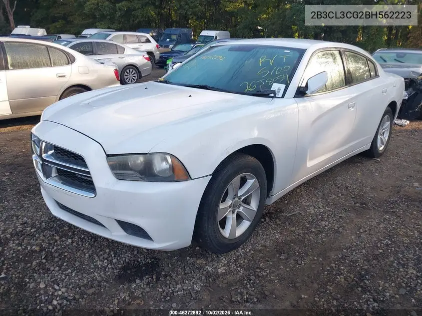 2011 DODGE CHARGER VIN 2B3CL3CG2BH562223 — фото 2