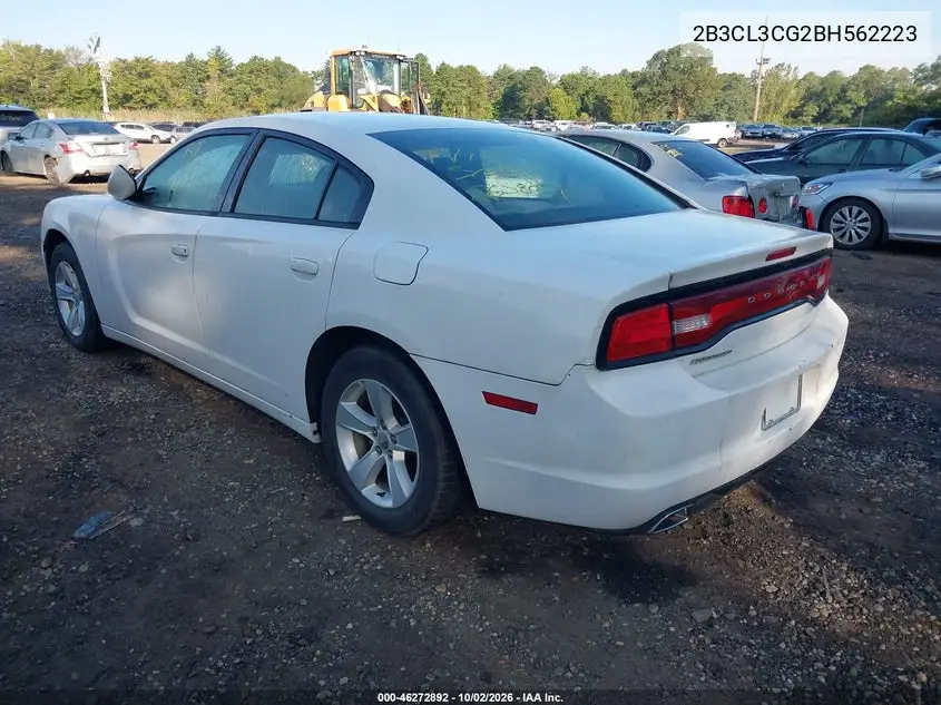 2011 DODGE CHARGER VIN 2B3CL3CG2BH562223 — фото 3