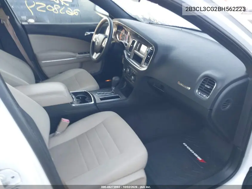 2011 DODGE CHARGER VIN 2B3CL3CG2BH562223 — фото 5