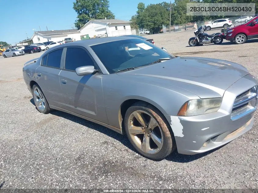 DODGE CHARGER 2011, VIN 2B3CL3CG6BH520430