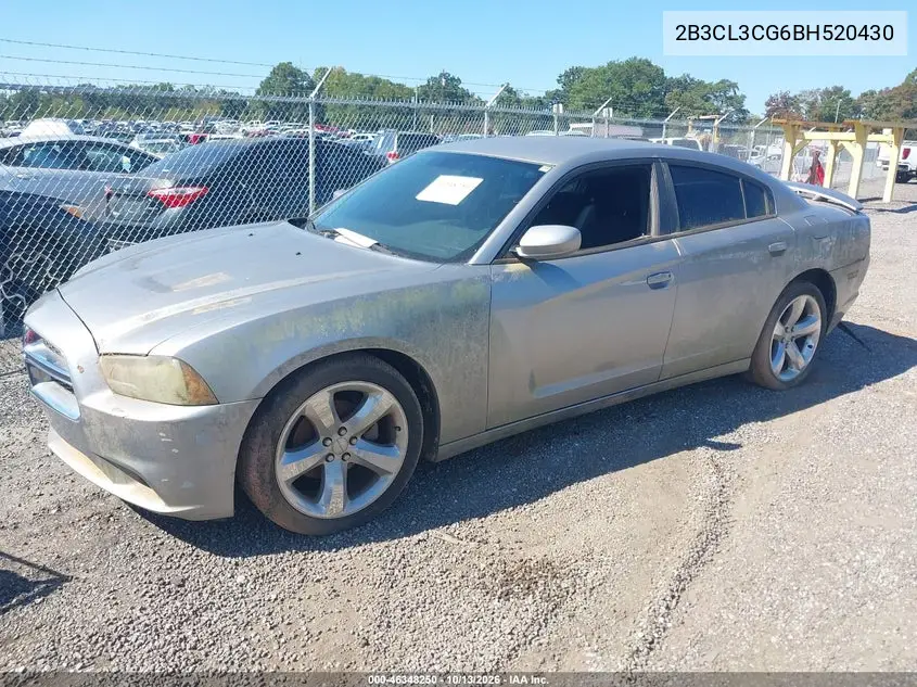 2011 DODGE CHARGER VIN 2B3CL3CG6BH520430 — фото 2