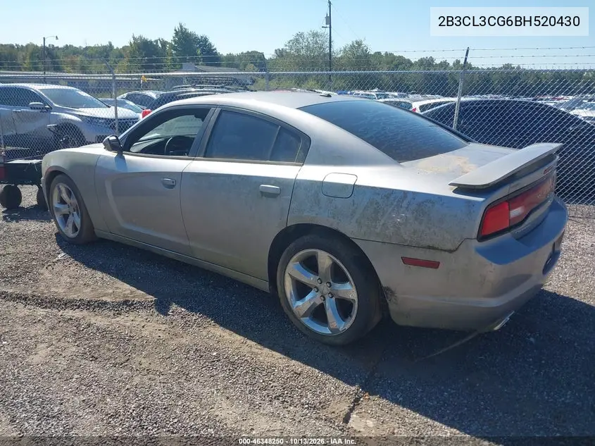 2011 DODGE CHARGER VIN 2B3CL3CG6BH520430 — фото 3