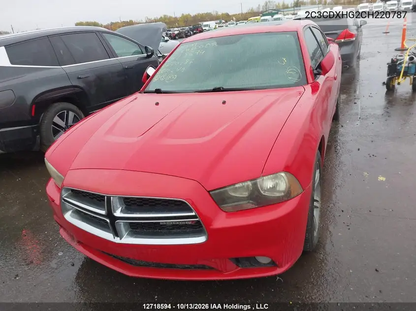 2012 DODGE CHARGER VIN 2C3CDXHG2CH220787 — фото 11