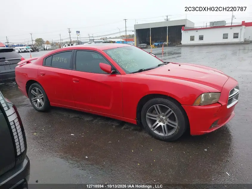 2012 DODGE CHARGER VIN 2C3CDXHG2CH220787 — фото 12