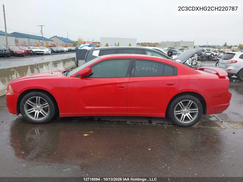 2012 DODGE CHARGER VIN 2C3CDXHG2CH220787 — фото 13