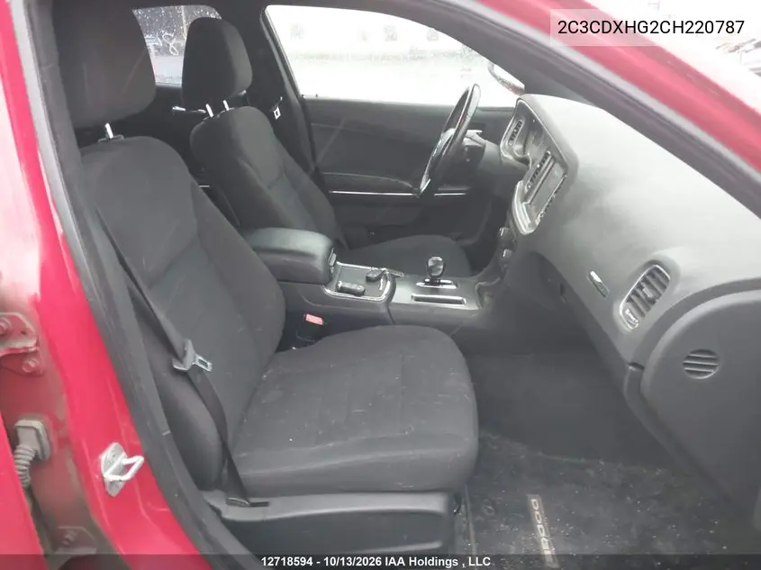 2012 DODGE CHARGER VIN 2C3CDXHG2CH220787 — фото 4
