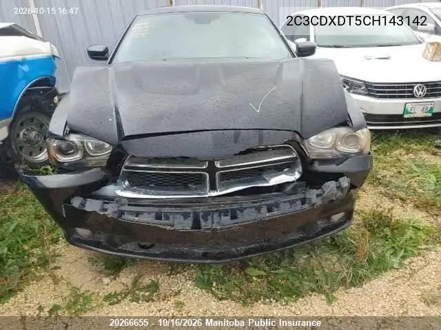 2012 DODGE CHARGER VIN 2C3CDXDT5CH143142 — фото 10