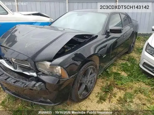 2012 DODGE CHARGER VIN 2C3CDXDT5CH143142 — фото 2