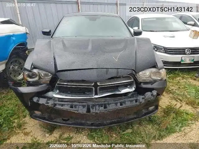 2012 DODGE CHARGER VIN 2C3CDXDT5CH143142 — фото 6
