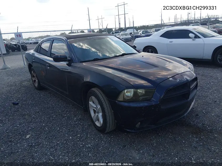 DODGE CHARGER 2012, VIN 2C3CDXBG1CH299331