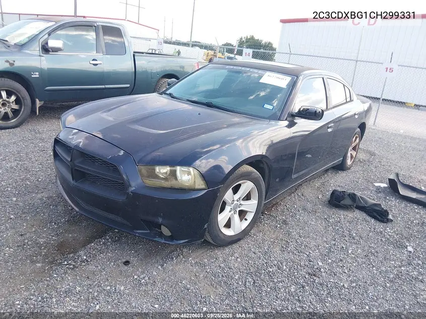 2012 DODGE CHARGER VIN 2C3CDXBG1CH299331 — фото 2