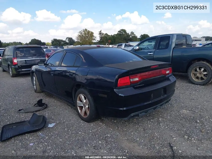 2012 DODGE CHARGER VIN 2C3CDXBG1CH299331 — фото 3