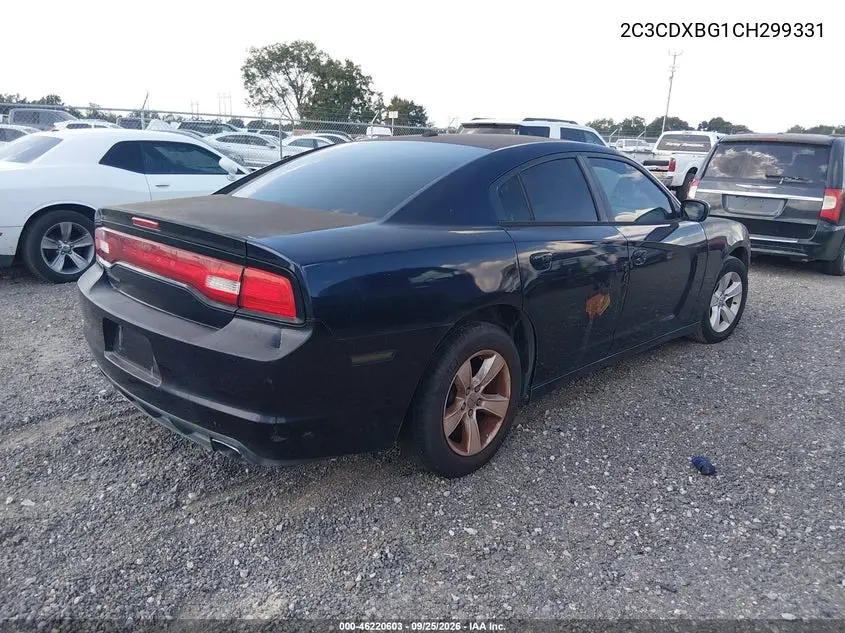 2012 DODGE CHARGER VIN 2C3CDXBG1CH299331 — фото 4