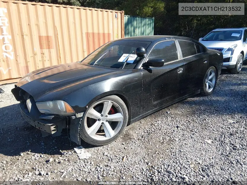 2012 DODGE CHARGER VIN 2C3CDXAT1CH213532 — фото 2