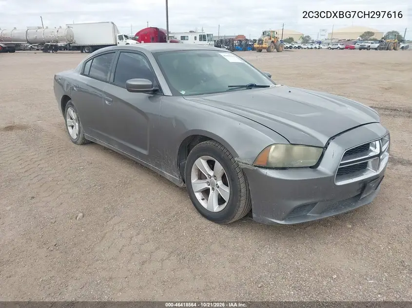 DODGE CHARGER 2012, VIN 2C3CDXBG7CH297616