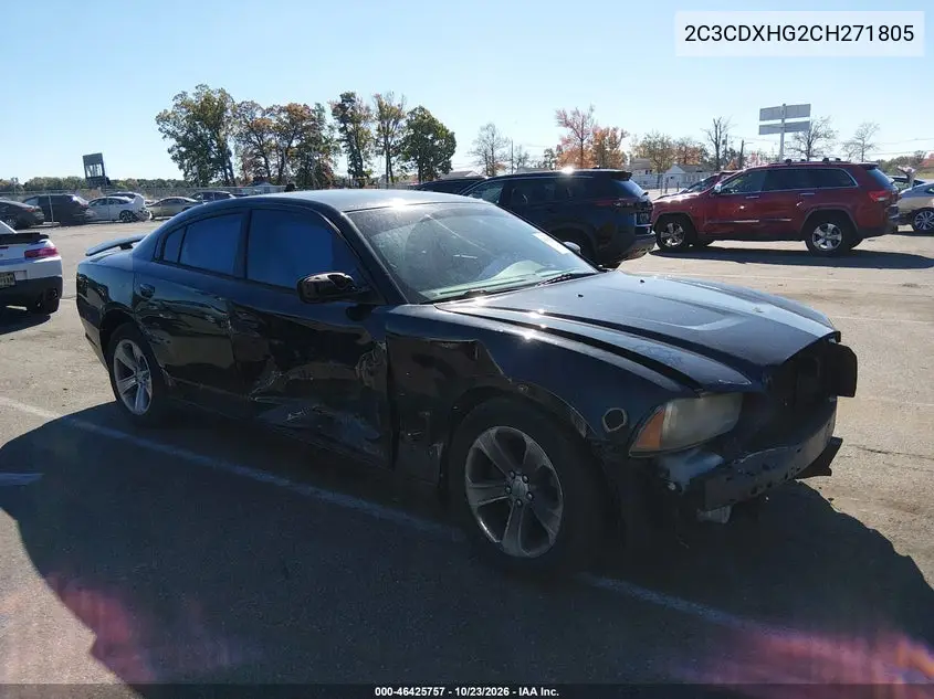 DODGE CHARGER 2012, VIN 2C3CDXHG2CH271805