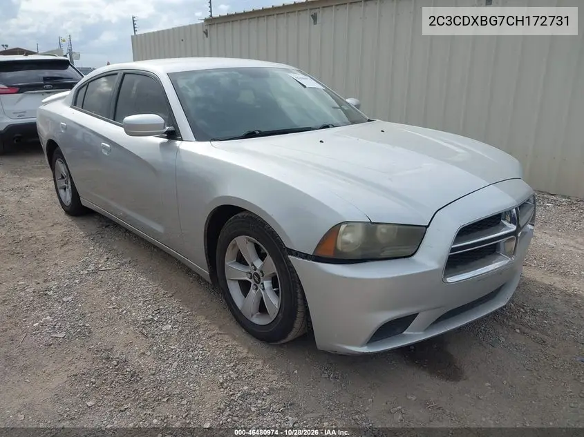 DODGE CHARGER 2012, VIN 2C3CDXBG7CH172731