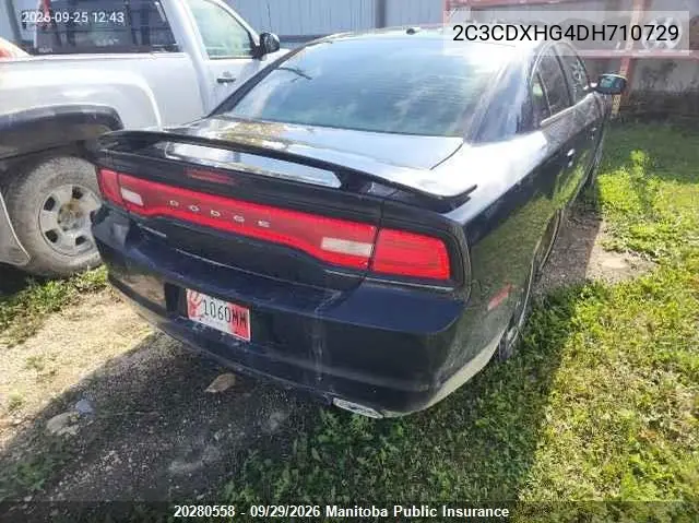 2013 DODGE CHARGER VIN 2C3CDXHG4DH710729 — фото 4