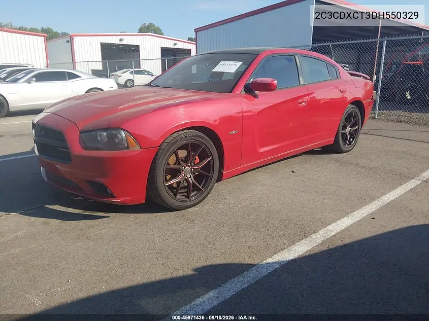 2013 DODGE CHARGER VIN 2C3CDXCT3DH550329 — фото 2