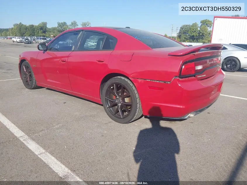 2013 DODGE CHARGER VIN 2C3CDXCT3DH550329 — фото 3