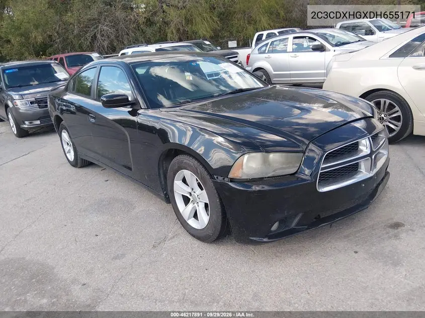 DODGE CHARGER 2013, VIN 2C3CDXHGXDH655171