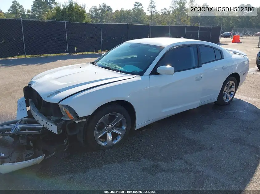 2013 DODGE CHARGER VIN 2C3CDXHG5DH512306 — фото 2