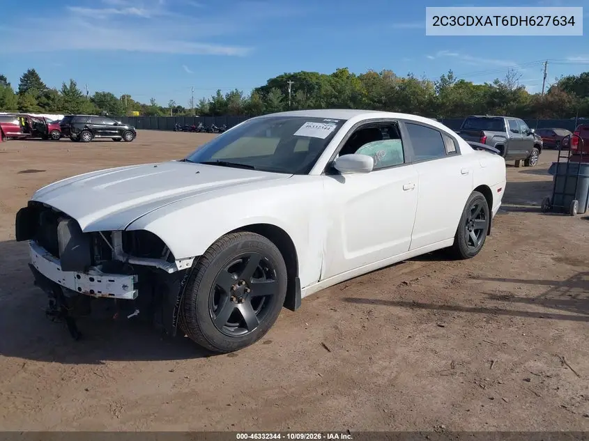 2013 DODGE CHARGER VIN 2C3CDXAT6DH627634 — фото 2