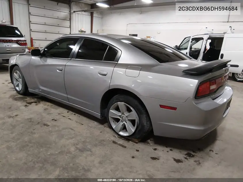 2013 DODGE CHARGER VIN 2C3CDXBG6DH594684 — фото 3