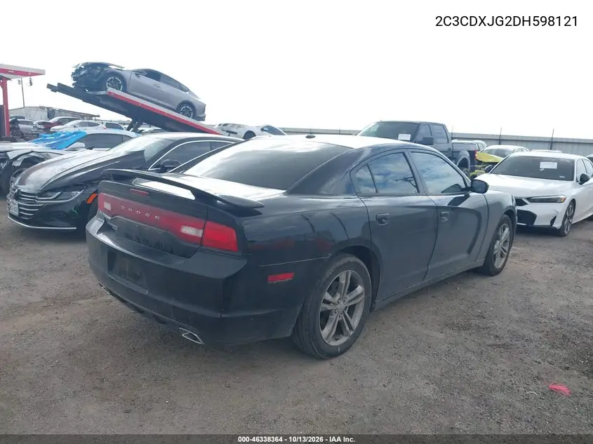2013 DODGE CHARGER VIN 2C3CDXJG2DH598121 — фото 4