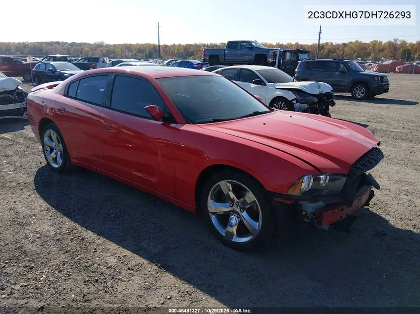 DODGE CHARGER 2013, VIN 2C3CDXHG7DH726293