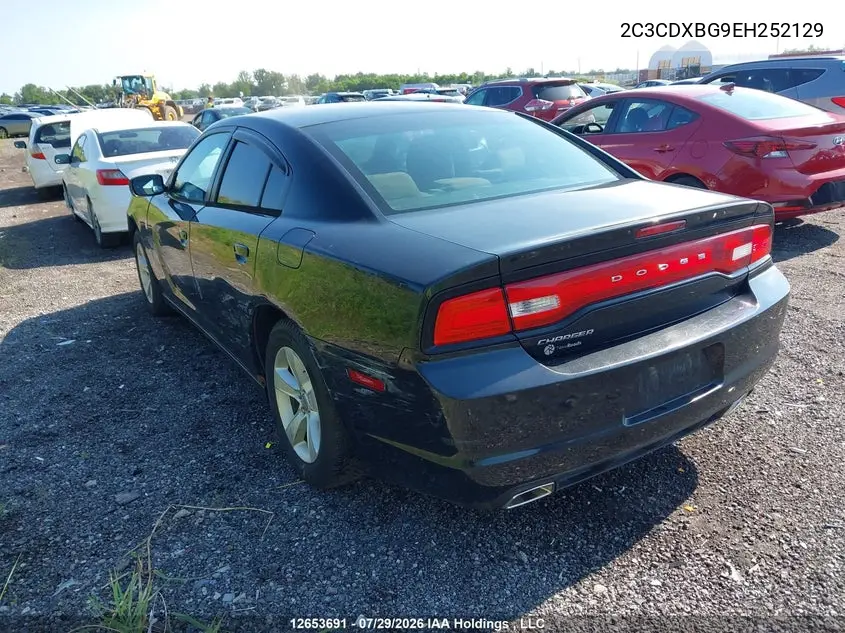 2014 DODGE CHARGER VIN 2C3CDXBG9EH252129 — фото 3
