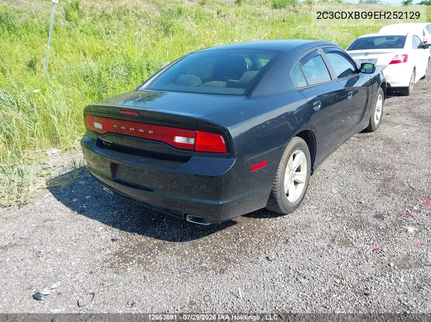 2014 DODGE CHARGER VIN 2C3CDXBG9EH252129 — фото 4