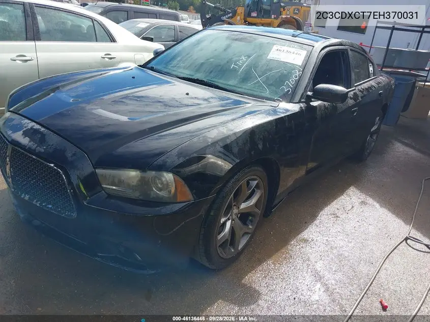 2014 DODGE CHARGER VIN 2C3CDXCT7EH370031 — фото 2