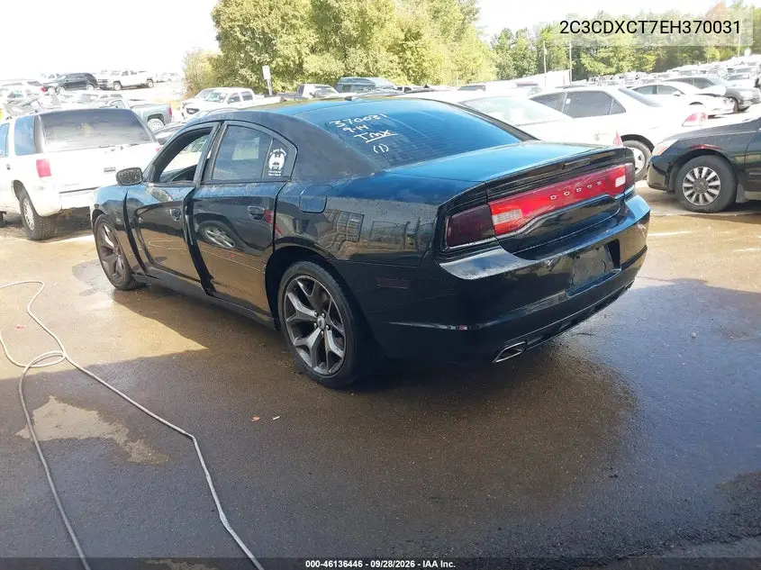 2014 DODGE CHARGER VIN 2C3CDXCT7EH370031 — фото 3
