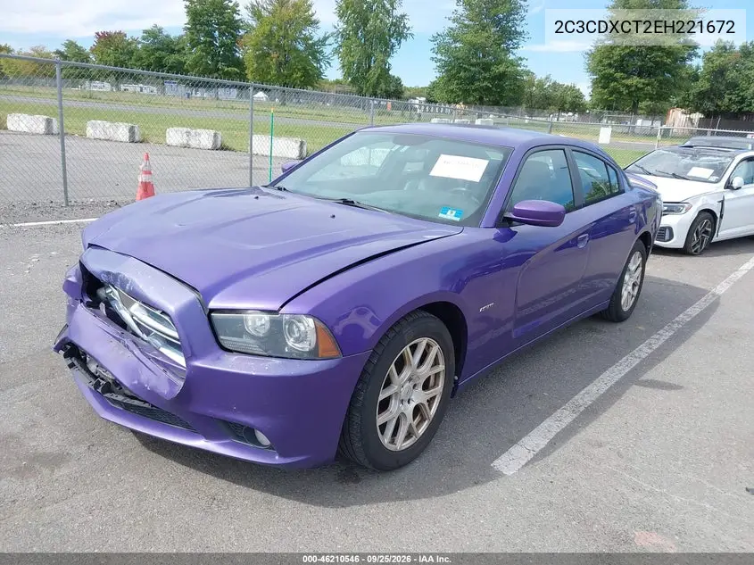 2014 DODGE CHARGER VIN 2C3CDXCT2EH221672 — фото 2