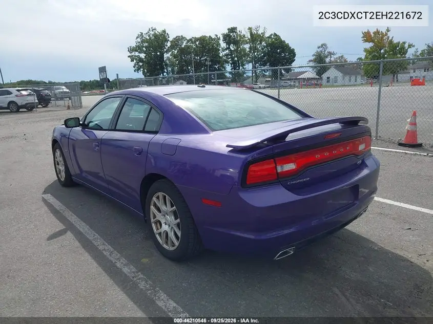 2014 DODGE CHARGER VIN 2C3CDXCT2EH221672 — фото 3