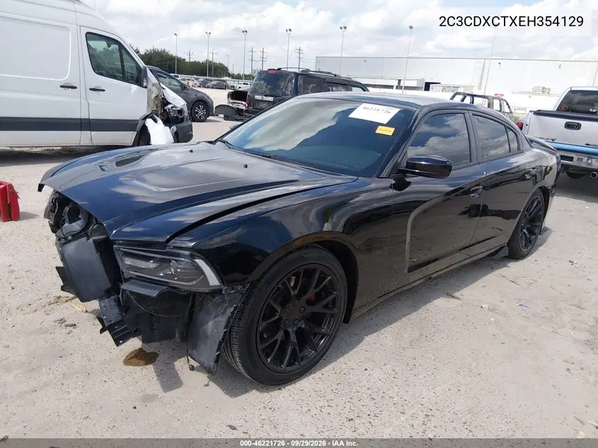 2014 DODGE CHARGER VIN 2C3CDXCTXEH354129 — фото 2