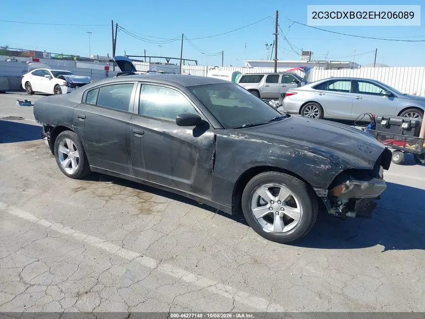 DODGE CHARGER 2014, VIN 2C3CDXBG2EH206089