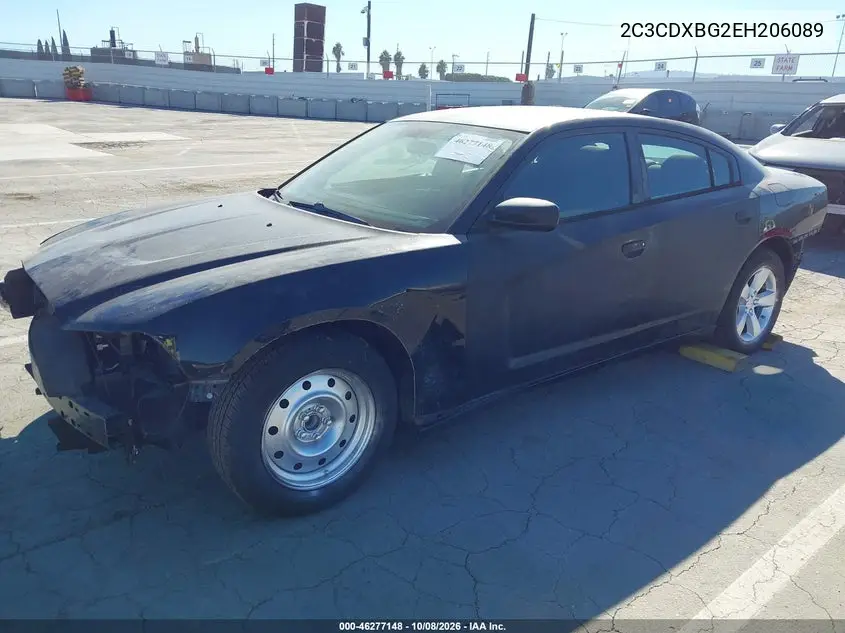 2014 DODGE CHARGER VIN 2C3CDXBG2EH206089 — фото 2