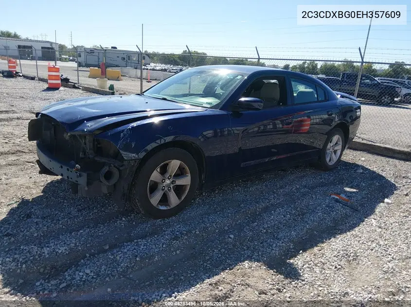 2014 DODGE CHARGER VIN 2C3CDXBG0EH357609 — фото 2