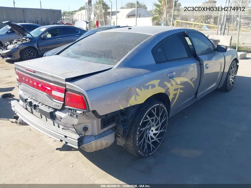 2014 DODGE CHARGER VIN 2C3CDXHG3EH274912 — фото 4