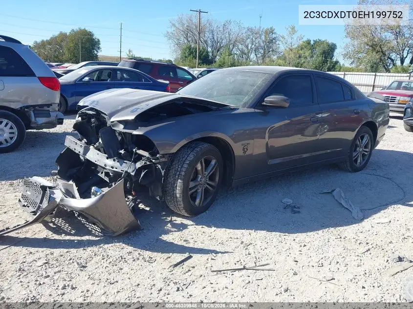 2014 DODGE CHARGER VIN 2C3CDXDT0EH199752 — фото 2