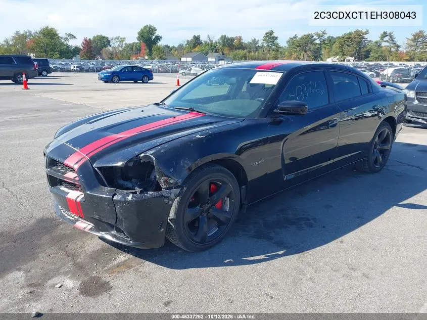 2014 DODGE CHARGER VIN 2C3CDXCT1EH308043 — фото 2