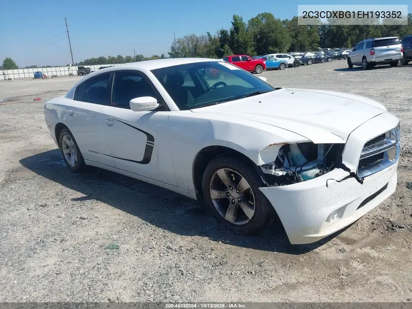 DODGE CHARGER 2014, VIN 2C3CDXBG1EH193352