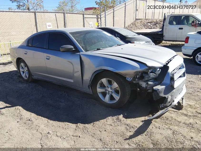 DODGE CHARGER 2014, VIN 2C3CDXHG6EH370727