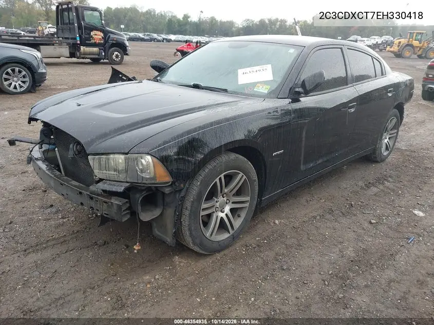 2014 DODGE CHARGER VIN 2C3CDXCT7EH330418 — фото 2