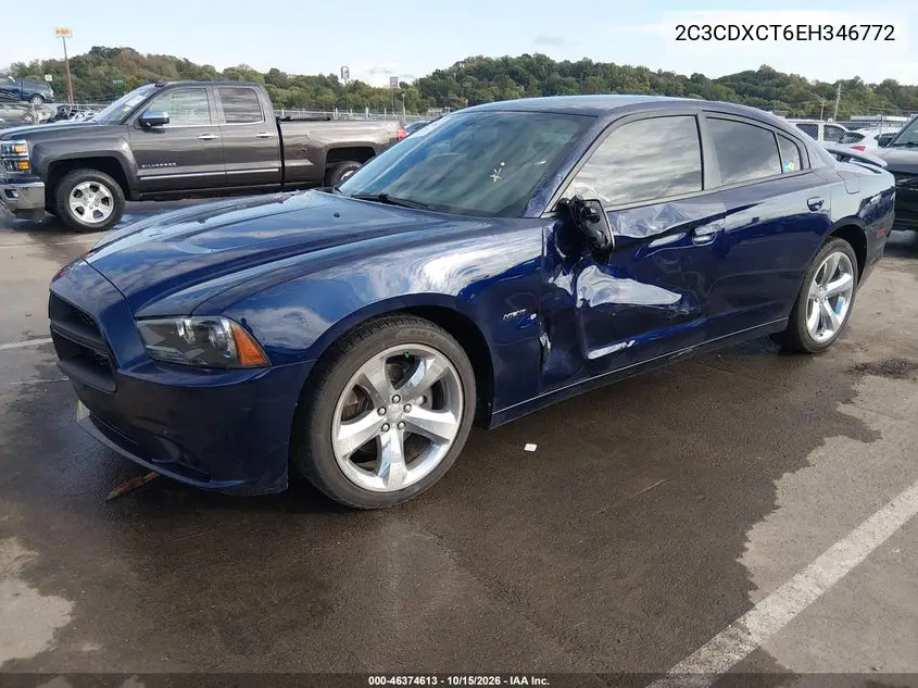2014 DODGE CHARGER VIN 2C3CDXCT6EH346772 — фото 2