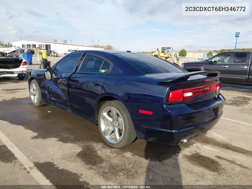 2014 DODGE CHARGER VIN 2C3CDXCT6EH346772 — фото 3