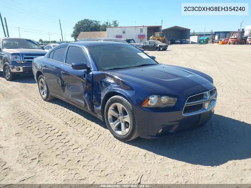 DODGE CHARGER 2014, VIN 2C3CDXHG8EH354240